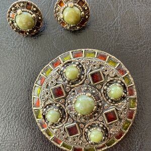 Vintage “Miracle “ Celtic Brooch Set